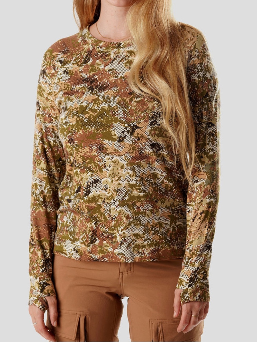 NWT Duck Camp Women’s Original Bamboo Crew Longsleeve Shirt in Midland 2.0 XL